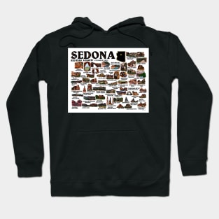 Sedona Map Art Hoodie